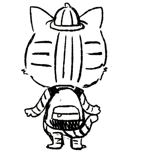 今、同時進行で4つの媒体でキャラクターをつくっておりまして、これはそのうちのひとつでボツになったとあるキャラの後姿。自分ではかなりカワゆいと思ってはいるのですが(^.^)