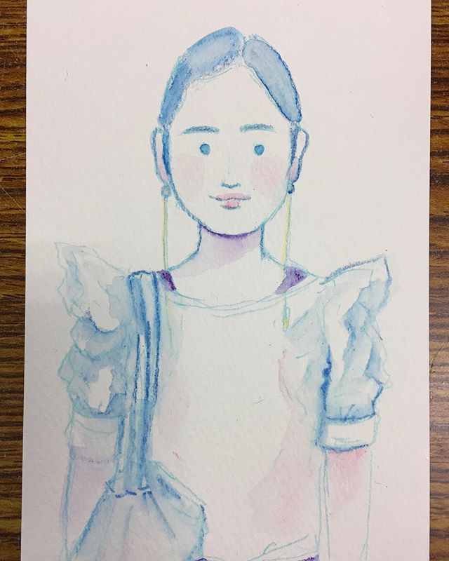 描きました(^^)オシャレさん    mosh